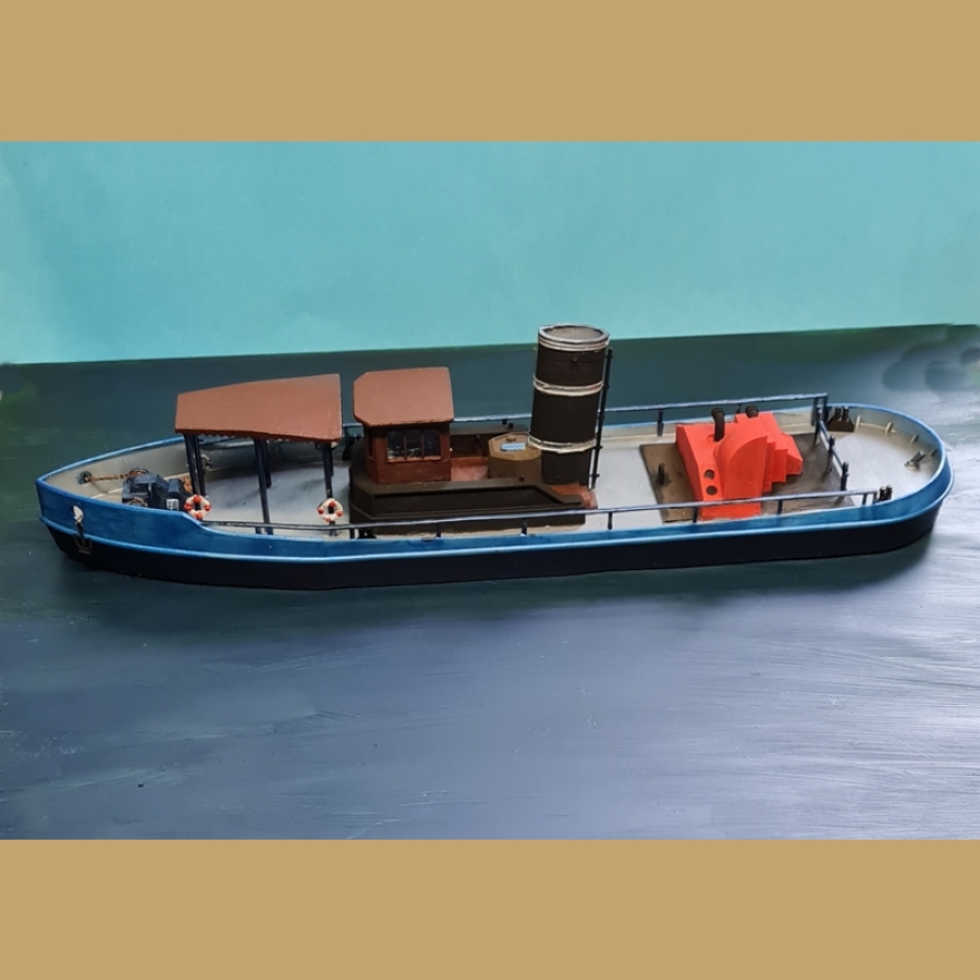 Dampfschiff-Arbeitsschiff H0